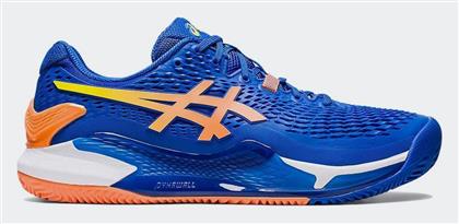 ASICS Gel-Resolution 9 Clay Ανδρικά Παπούτσια Τένις για Χωμάτινα Γήπεδα Tuna Blue / Sun Peach από το E-tennis