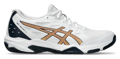 ASICS Gel-rocket 11 Γυναικεία Αθλητικά Παπούτσια Βόλεϊ Wht / Gld