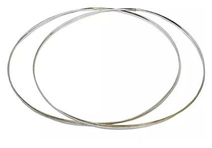 Ασημένια Στέφανα Γάμου Δίχρωμα