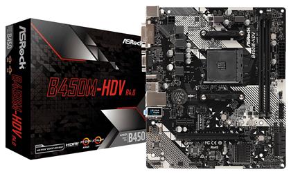 ASRock B450M HDV rev. 4.0 από το e-shop