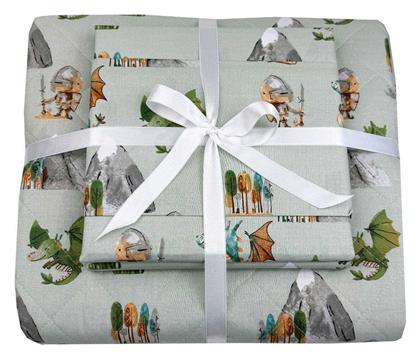 Astron Italy Σετ Παιδικό Κουβερλί Μονό με Μαξιλαροθήκη Γκρι 160x240εκ.