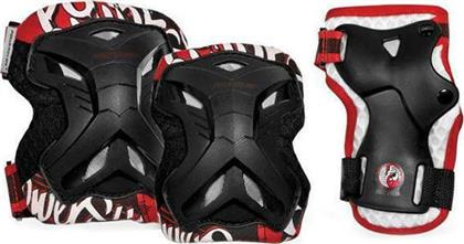 Αθλοπαιδιά Pro Robot 14 Σετ Προστατευτικά Μαύρο/Κόκκινο