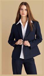 attrattivo Γυναικείο Σταυρωτό Σακάκι Μπλε