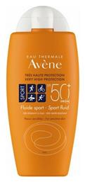 Avene Fluid Sport Αδιάβροχη Αντηλιακή Κρέμα Προσώπου και Σώματος SPF50 100ml από το Pharm24