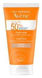 Avene Fluide Tinted Αδιάβροχη Αντηλιακή Κρέμα Προσώπου SPF50 με Χρώμα 50ml από το Attica