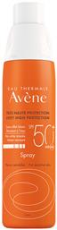 Avene Very High Protection Αδιάβροχη Αντηλιακή Λοσιόν για το Σώμα SPF50 σε Spray 200ml