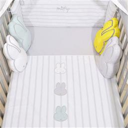 Miffy Σετ Κούνιας Miffy Ριγέ Γκρι 3τμχ