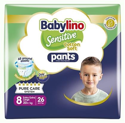 Babylino Cotton Soft Pants No. 8 για 20+kg 26τμχ