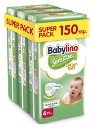 Babylino Sensitive Cotton Soft No. 4 για 8-13kg 150τμχ