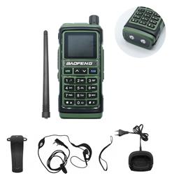 Baofeng BF-UV17 Ασύρματος Πομποδέκτης UHF/VHF 8W με Έγχρωμη Οθόνη Σε Πράσινο Χρώμα