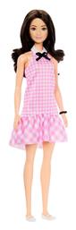 Barbie Fashionistas Brown Hair with Pink Plaid Dress Fashionistas για 3+ Ετών