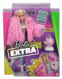 Barbie Κούκλα Extra Fluffy Pink Jacket για 3+ Ετών