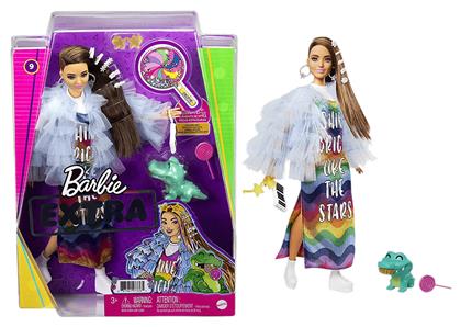 Barbie Κούκλα Extra Rainbow Dress για 3+ Ετών από το Designdrops