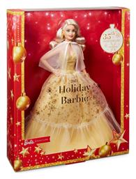 Barbie Συλλεκτική Κούκλα 2023 Holiday Golden Gown and Blond Hair για 6+ Ετών από το Moustakas Toys