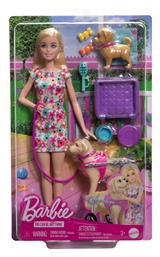 Barbie You Can Be Anything Κούκλα Puppies and Pet Wheelchair για 3+ Ετών