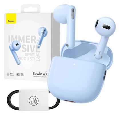 Baseus Bowie WX5 Earbud Bluetooth Handsfree Ακουστικά με Θήκη Φόρτισης Μπλε από το e-shop