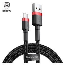 Baseus Cafule Braided USB 2.0 Cable USB-C male - USB-A male Black/Red 3m (CATKLF-U91) από το Public