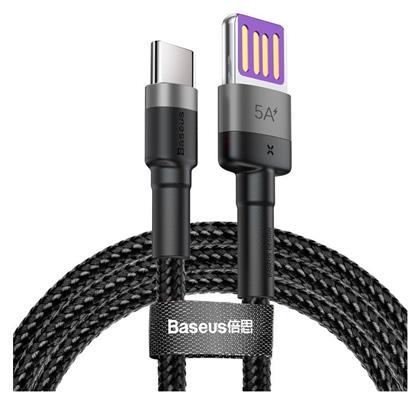 Baseus Cafule Braided USB 2.0 Cable USB-C male - USB-A male Μαύρο 1m (CATKLF-PG1) από το e-shop