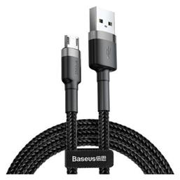 Baseus Cafule Braided USB 2.0 to micro USB Cable Γκρι 0.5m (CAMKLF-AG1) από το Public