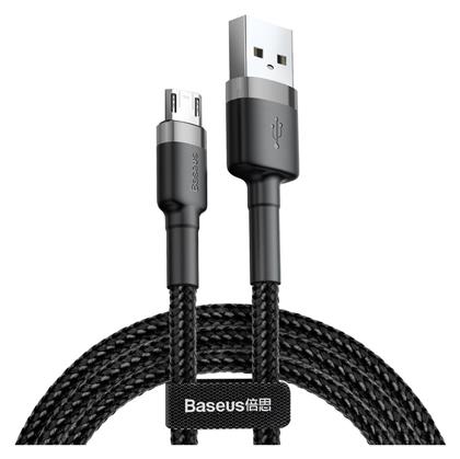 Baseus Cafule Braided USB 2.0 to micro USB Cable Μαύρο 3m (CAMKLF-HG1)