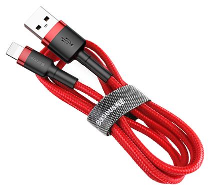 Baseus Cafule Braided USB to Lightning Cable Κόκκινο 1m (CALKLF-B09)