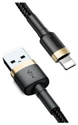 Baseus Cafule Braided USB to Lightning Cable Μαύρο/Χρυσό 2m (CALKLF-CV1) από το Public