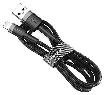 Baseus Cafule IP Edition Braided USB-A to Lightning Cable Μαύρο 0.5m (CALKLF-AG1)