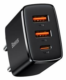 Baseus Compact 2U+C USB-C Χωρίς Καλώδιο 30W από το Uniqueshop