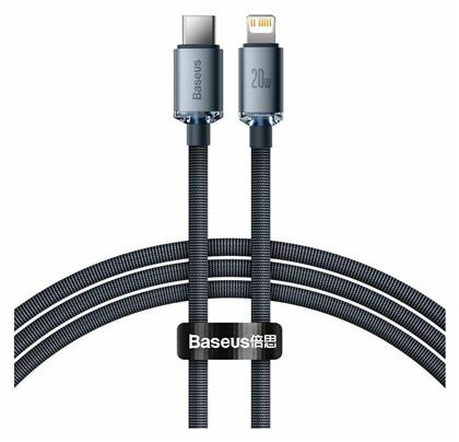 Baseus Crystal Shine Braided USB-C to Lightning Cable 20W Μαύρο 1.2m (CAJY000201)