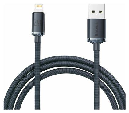 Baseus Crystal Shine Braided USB to Lightning Cable Μαύρο 2m (CAJY000101) από το e-shop