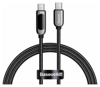 Baseus Display Braided USB 2.0 Cable USB-C male - USB-C male Μαύρο 1m (CATSK-B01) από το e-shop