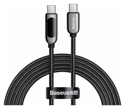 Baseus Display Braided USB 2.0 Cable USB-C male - USB-C male Μαύρο 2m (CATSK-C01)