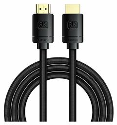 Baseus HDMI 2.1 Braided HDMI male - HDMI male 2m Μαύρο (CAKGQ-K01)