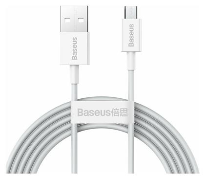 Baseus Superior Series Regular USB 2.0 to micro USB Cable Λευκό 2m (CAMYS-A02) από το e-shop