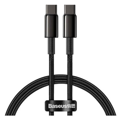 Baseus Tungsten USB 2.0 Cable USB-C male - USB-C 100W Χρυσό 1m