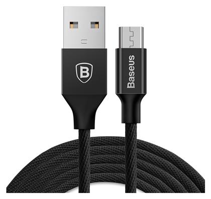 Baseus Yiven Braided USB 2.0 to micro USB Cable Μαύρο 1.5m (CAMYW-B01) από το Public