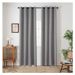 Beauty Home Art 8444 Ύφασμα Κουρτίνας Ζακάρ Γκρι