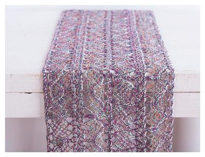 Beauty Home Δαντελα Βαμβακερη 23 Cm Boho Τυρκουαζ