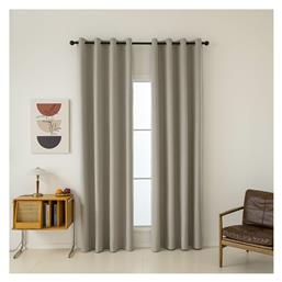 Beauty Home Κουρτίνα Συσκότισης με Τρουκς Total Art 8446 Μπεζ 140x270εκ.