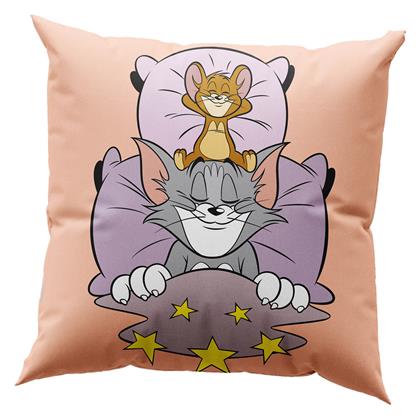 Beauty Home Παιδικό Διακοσμητικό Μαξιλάρι Tom & Jerry Ροζ Μ40xΥ40εκ.