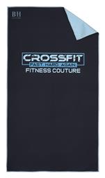 Beauty Home Πετσέτα Γυμναστηρίου με Μικροΐνες Μαύρη 50x90cm