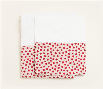 Beauty Home Σετ Βαπτιστικά Λαδόπανα Κόκκινα