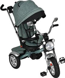 Bebe Stars Παιδικό Τρίκυκλο Ποδήλατο Μετατρεπόμενο με Αποθηκευτικό Χώρο, Σκίαστρο & Χειρολαβή Γονέα 360° Chopper 6in1 για 9+ Μηνών Ocean