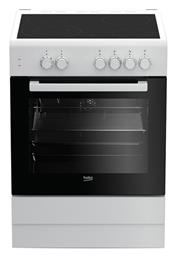 Beko Ελεύθερη με Κεραμικές Εστίες Λευκή FSM67011GW