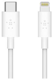 Belkin Regular USB 2.0 Cable USB-C male - Lightning Λευκό 1.2m (Boost Charge) από το Uniqueshop