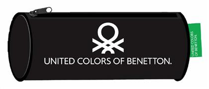 Benetton Κασετίνα Βαρελάκι Μαύρη