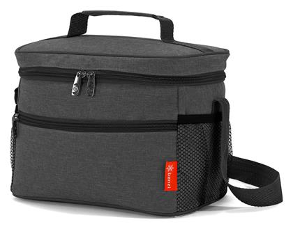 Benzi Ισοθερμική Τσάντα Ώμου 6 λίτρων Γκρι Μ24 x Π19 x Υ14εκ.