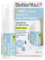 BetterYou Dlux 400iu Infant Spray D3 Βιταμίνη 400iu 15ml