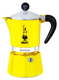 Bialetti Rainbow Μπρίκι Espresso 3cups Κίτρινο