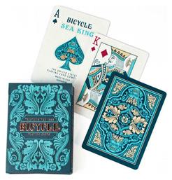 Bicycle Sea King Τράπουλα Πλαστικοποιημένη για Poker Μπλε